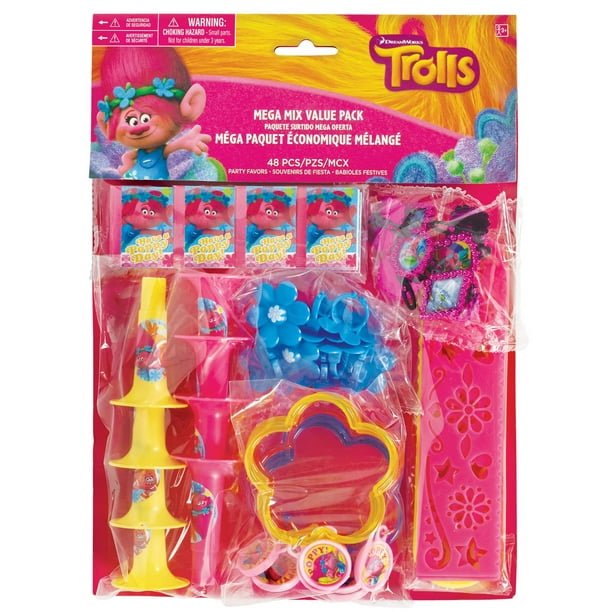 TROLLS World Tour LIGHT UP BRACELETS/ FAVORS ~ Birthday Party Supplies Toy 4ct